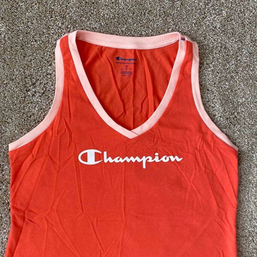 Champion Women's Heritage V-Neck Ringer Tank - Picture 2 of 4